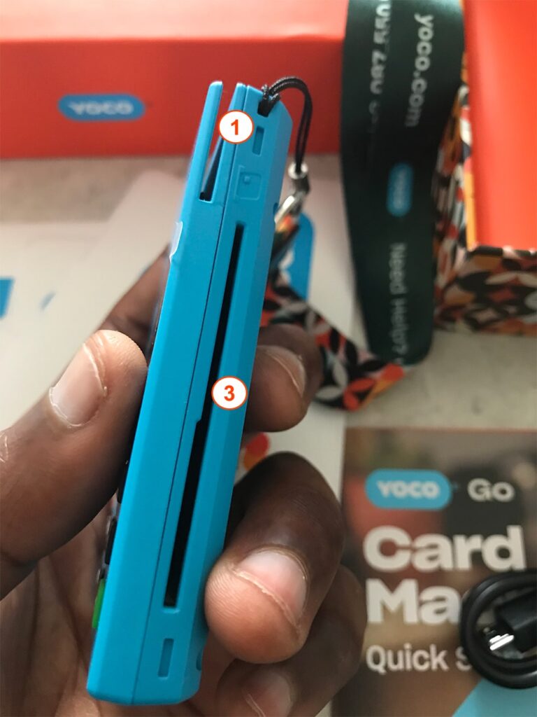 Yoco Go design features side view