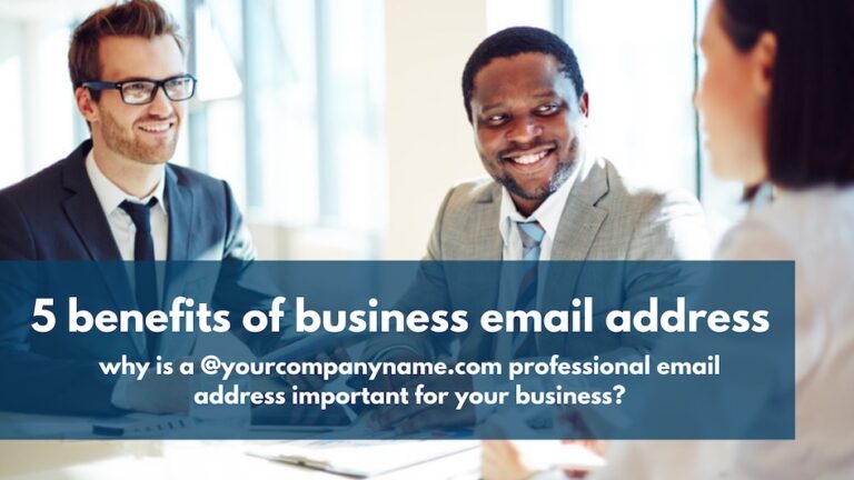 benefits of business email address thumbnail
