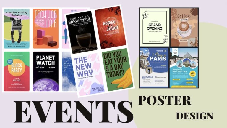 How to design a poster for an event - online tools you can use