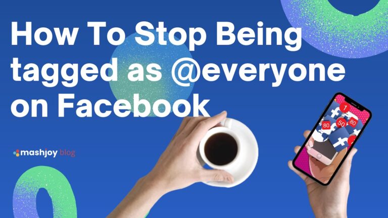 how to stop being tagged as everyone on facebook
